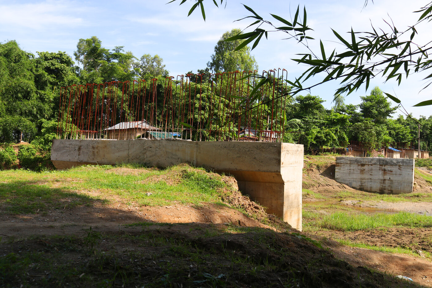 Buddha Marga ko Pathari Khola ma Pul (Bridge)